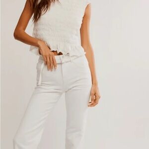 Sabine slim a line Jean in optic white